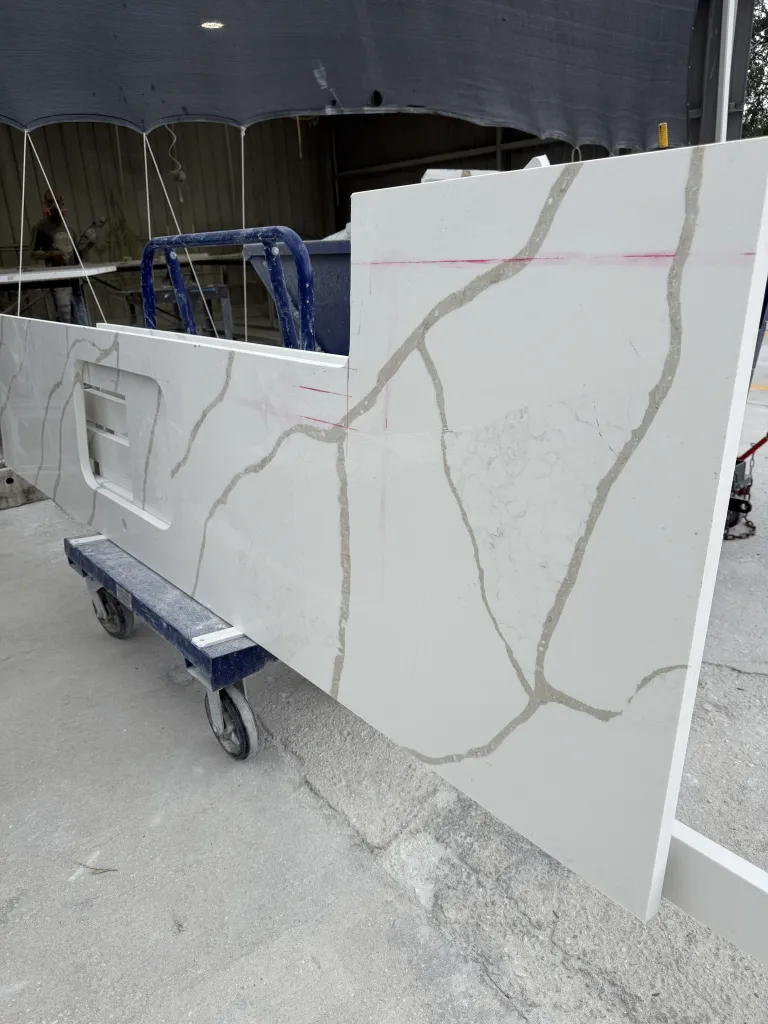 Precision fitting of countertops