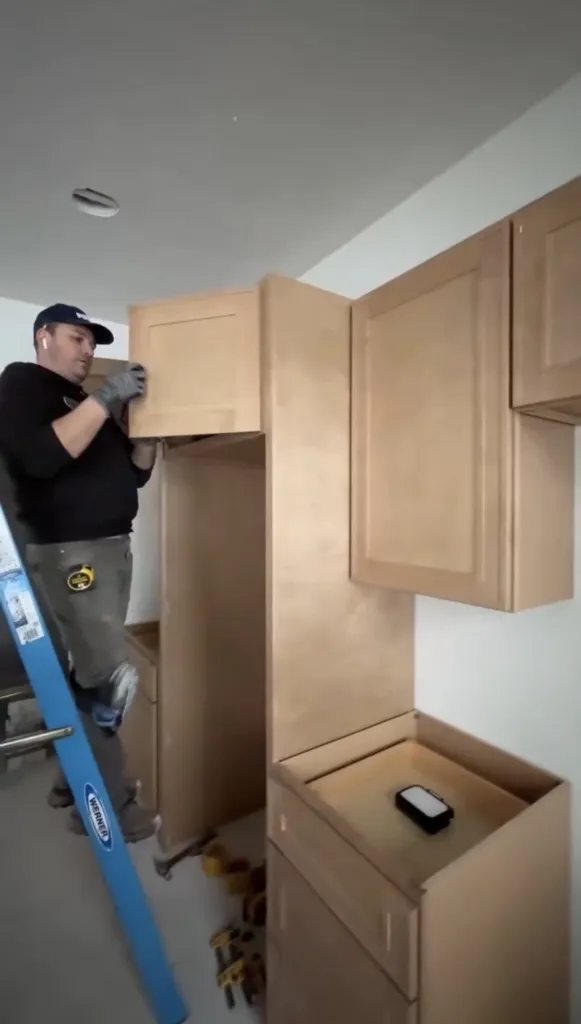 Precision fitting of kitchen elements
