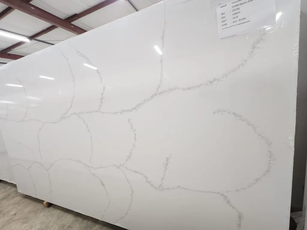Calacatta Silver Bold Quartz slab